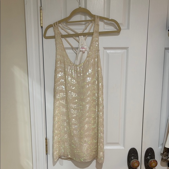 Parker Dresses & Skirts - Parker Cream Sequin Dress